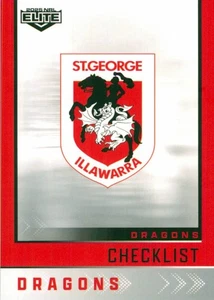 2025 St George Illawarra Dragons NRL TLA Elite Card - Club Logo - Picture 1 of 3