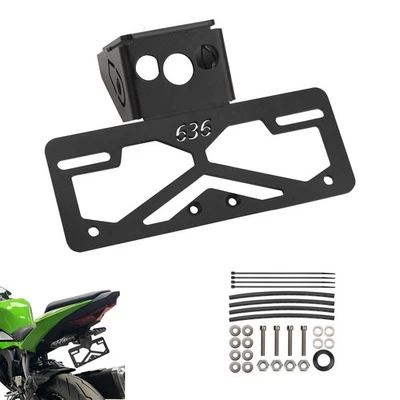 Fender Eliminator Tail Tidy License Plate Holde For Kawasaki Ninja ZX6R 2019-25 Foto 1 de 4