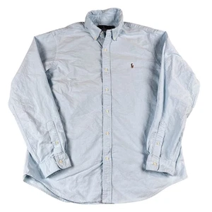 Ralph Lauren Classic Fit Mens Chambray Flesh Pony Button Down Shirt Sz XL - Picture 1 of 5