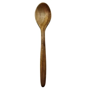 Cucchiai in legno stile giapponese creativi manico curvo cucchiaio zuppa vintage - Foto 1 di 12
