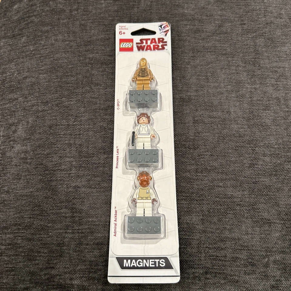 Novo Conjunto de Minifiguras LEGO Star Wars # 852843 C-3PO, Leia, Admiral Ackbar Novo Na Caixa - Imagem 1 de 1