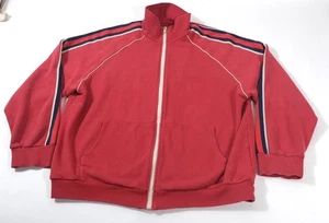 Gucci Uniform Herren Rot Trainingsjacke Gestreifte Ärmel Größe 2XL Made In Bulgaria - Bild 1 von 10