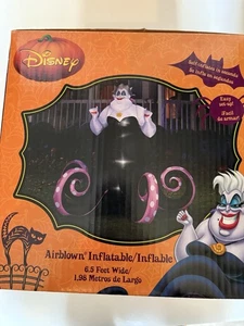 Disney Ursula inflable soplado por aire 2014 Halloween 6,5 pies de ancho nunca exhibido - Imagen 1 de 6