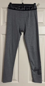 Under Armour Cold Gear YLG Grey Pants Fitted Size Youth Large - Picture 1 of 6