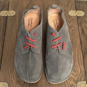 Gundrun Sjoden Comfort Walking Shoes Grey Suede Womens Size EU 41 US 9.5 - Picture 1 of 14