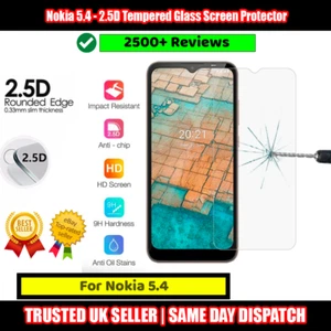 Nokia 3.4/5.4 - 2.5D Tempered Glass Screen Protector Protective and Durable - Picture 1 of 12