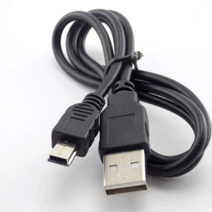 Cable de carga de datos USB 2.0 A macho a mini B 5 pines cables adaptador DS PC cámara - Imagen 1 de 4