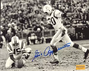 Gino Cappelletti Autographed Boston Patriots 8x10 Photo AFL Fenway Park - Picture 1 of 2