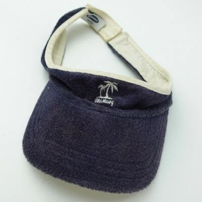 Chapéu boné adulto ajustável viseira azul marinho antigo - Imagem 1 de 2