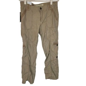 Cabela's Womens 10 Tan Straight Leg Gray's Peak Outdoor Hiking Cargo Pants NWT - Picture 1 of 10