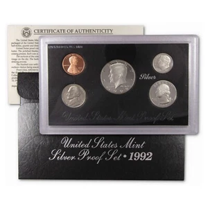 1992 Silver Proof Set U.S. Mint Original Government Packaging OGP COA🔥! - Picture 1 of 7
