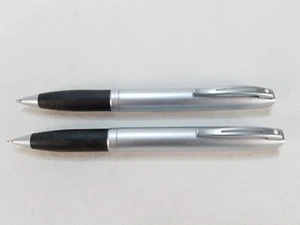 Sheaffer Javelin Set-Satin Brushed Chrome Ballpoint (Ink Dry) and 0.5 mm Pencil - Picture 1 of 5