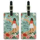 Make Your Own Way Inspirational Luggage ID Tags Carry-On Cards - Set of 2