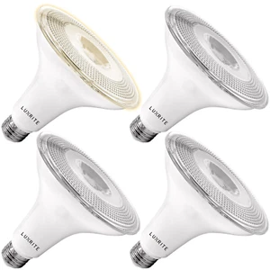 Dusk to Dawn PAR38 LED Bulb 3000K Soft White 1250 Lumens Wet Rated Security Spot - Picture 1 of 12