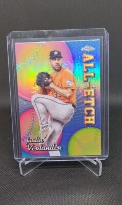 2024 Topps Chrome - Justin Verlander All-Etch Refractor Insert - Houston Astros - Image 1 of 2