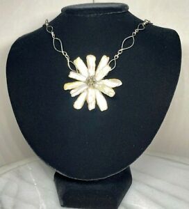 Iridesse by Tiffany & Co Biwa Pearl Flower Pendant Sterling Silver Necklace 19"