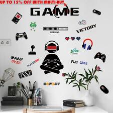 Art Wallpaper Gamer Wall Sticker Boys Bedroom Decor Gaming Poster Room Stickers