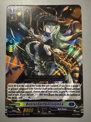 CARDFIGHT VANGUARD DIREFUL DOLL BARTOLOMEA (DARK STATES) DZ-BT05/027EN RR - Image 1 of 4
