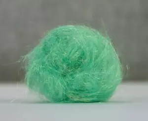25g Angelina Heat Bondable Fiber Mint Sparkle Spinning, Dreads, Scrapbooking - Picture 1 of 2