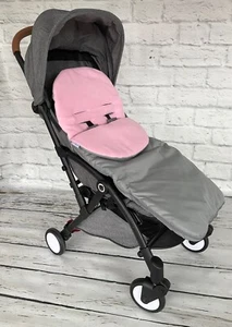 Universal Footmuff Fleece cosy toes Pushchair Stroller Buggy Car seat Grey/Pink - Picture 1 of 5