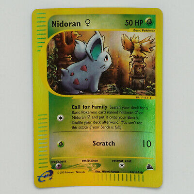 Nidoran 81/144 Reverse Holo Common Skyridge Pokemon Card