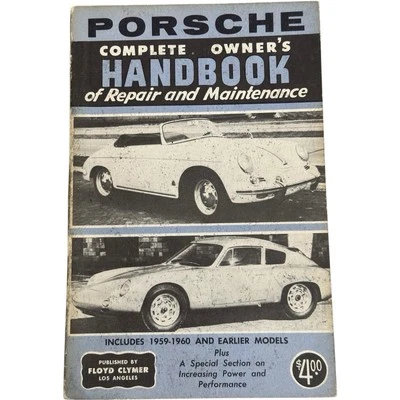 Clymer Porsche 1959-60 manual completo del propietario de reparación y mantenimiento de colección Foto 1 de 4
