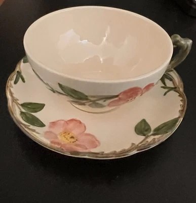 LOTE de (5) tazas y platillos de té de rosas del desierto franciscano 10 piezas vintage EE. UU. Foto 1 de 4