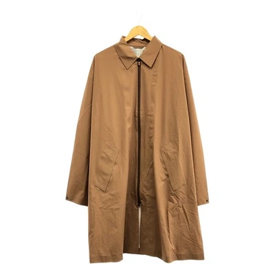 DESCENTE ZIP UP SOUTIEN COLLAR COAT NYLON STEN COLOR 0 BROWN MEN Used KLDR-0 - Image 1 of 4