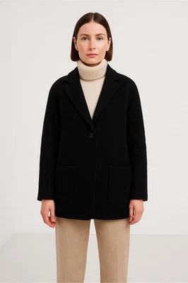 Suéter de lana merino de alpaca negra para mujer Vince cárdigan de felpa de gran tamaño S nuevo sin etiquetas Foto 1 de 4