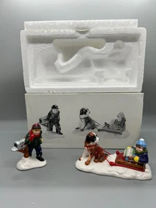 Department 56 Original Snow Village MUSH St. Bernard Dogsled 5474-7 + Box - Picture 1 of 3