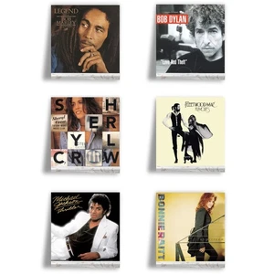 Ilyapa Vinyl Schallplatten Halter Regal, 6er Pack - Weathered White - Bild 1 von 6