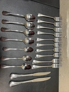 Oneida Deluxe Edelstahl GRAND MANOR Messer Gabeln Löffel 19 Stück Posten!! - Bild 1 von 24