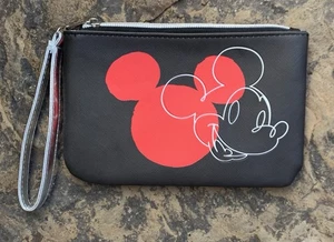 Disney Mickey Mouse Double-Sided Wristlet Bag. Medium. Red & Black - Picture 1 of 5