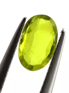 Florescent Green Color Natural Chrysoberyl Faceted Oval Cut Gemstone 0.32 Ct - Picture 1 of 17