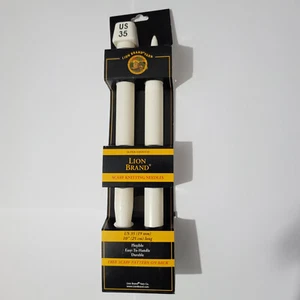 New Lion Brand Yarn Scarf Knitting Needles Size US 35 (19 mm) 10" (25 cm) Long - Picture 1 of 8