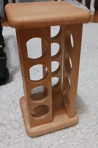 VINTAGE LAZY SUSAN SPICE RACK STORAGE CAROUSEL HOLDS 16 - Picture 1 of 3