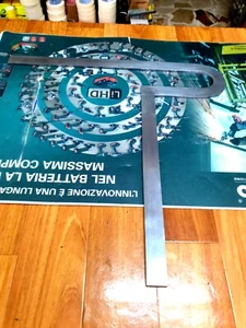 SQUADRA PER FLANGE CON ANGOLO ARROTONDATO IN ACCIAIO ABC 5218 UTENSILI INDUSTRIA - Picture 1 of 4