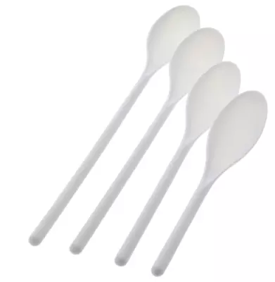 Cooking Concepts White Plastic Mixing Spoons Pack of 4  - Image 1 of 2