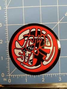 NOS Schmitt Stix Skateboard Sticker - Chris Miller - Round Black/Orange - Picture 1 of 1