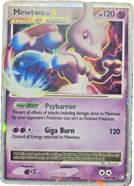 Carta Pokémon Lendário Mewtwo Ultra Rara Pt