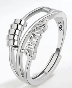 Bead Anxiety Fidget Ring - Picture 1 of 2