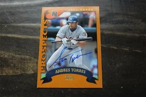 TARJETA AUTOGRAFIADA ANDRES TORRES TIGRES DETROIT - Imagen 1 de 1