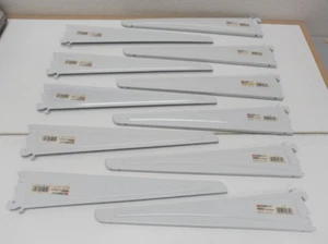 NOS ClosetMaid 01-82655 16" White Shelf Track Bracket - Quantity 12 - Picture 1 of 7