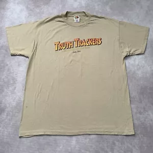 Vintage 90s Indiana Jones Jesus Tee Parody Shirt Size XL Christian Religious God - Picture 1 of 11