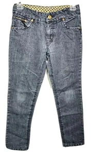 HANNAH MONTANA Girl's Dark Wash Glitter Regular Fit Straight Leg Jeans size 12 - Picture 1 of 10