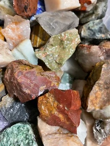 1/2 libbra India pietre naturali gemme mix 1-2 pollici Reiki cristallo curativo chakra - Foto 1 di 5