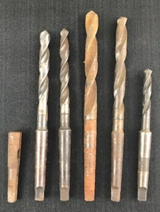 High Speed HS Lot Vintage Drill Bits (6 Count)-Sold As Is-Made in USA W&B/Morse - Picture 1 of 8
