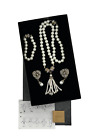 HEIDI DAUS 'Have it Your Way' White Beads Clear Crystals Snap Changeable Set