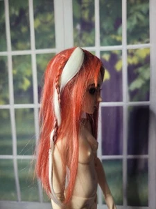  Soft Alpaca Wig for Minifee & Other RESIN BJD ball jointed doll Size 7-7.5  - Picture 1 of 9