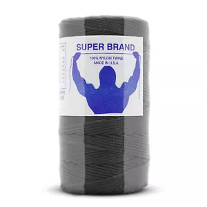 Tarred (Black) Nylon Twine, Twisted. Size #12, 1 lb 1-pack - Picture 1 of 1